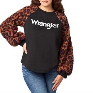 Wrangler Women’s Retro Vintage Cheetah Print Pullover